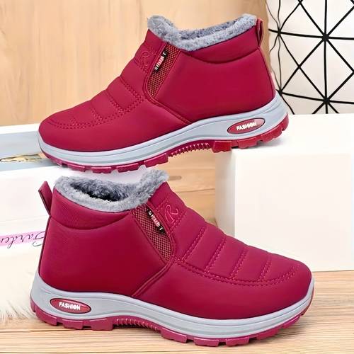 item picture fleece lined short boots for men and women thick soled boots arctic level cold protection ankle boots high density lining and technology solid easy design suitable for outdoor hiking women shoes