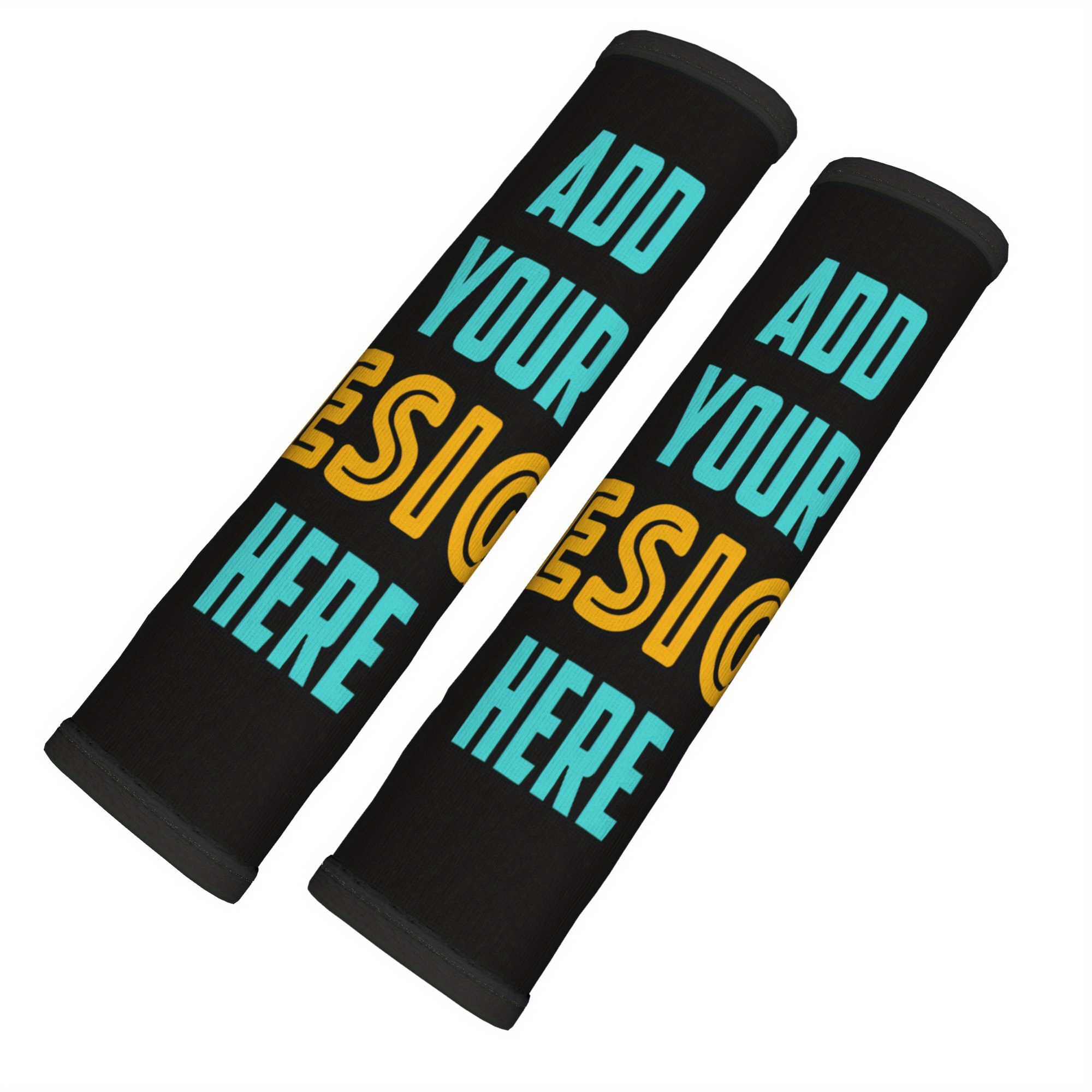 TEMU Custom Car Seat Belt Pad 2pcs Personalized Seat Belt Cover Design Photo Protective Seat Belt Shoulder Pads For Men Women Car Decoration