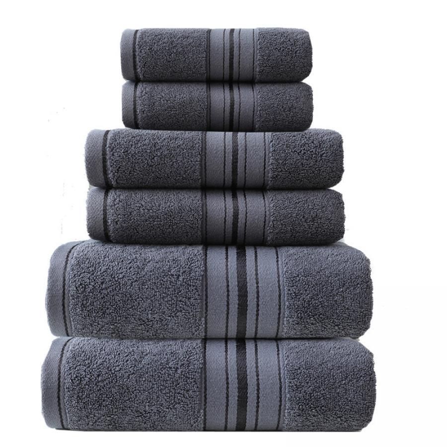  a face towel chest bath towel absorbent 2 square bath towel six piece set details 7
