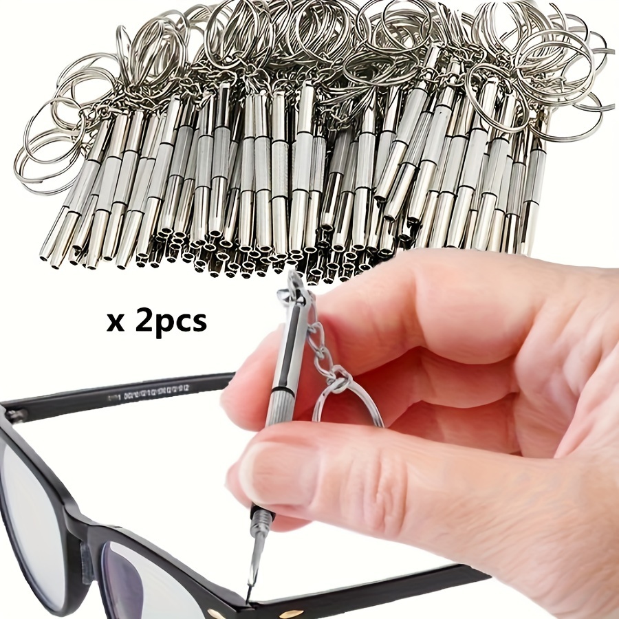 mini eyeglass screwdriver 3 in 1 multifunctional eyeglass repair kit suitable   of fashionable eyeglass lenses frames and accessories