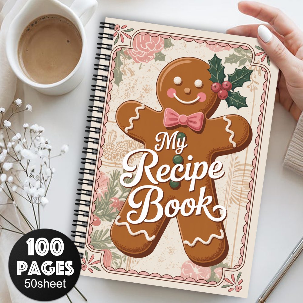 TEMU 1pc Humorous Recipe Spiral Notebook Journal, Recipes, Vibrant Recipe Book, Notebook For Crafting Your Own Cookbook, Healthy Recipe Planner Gift