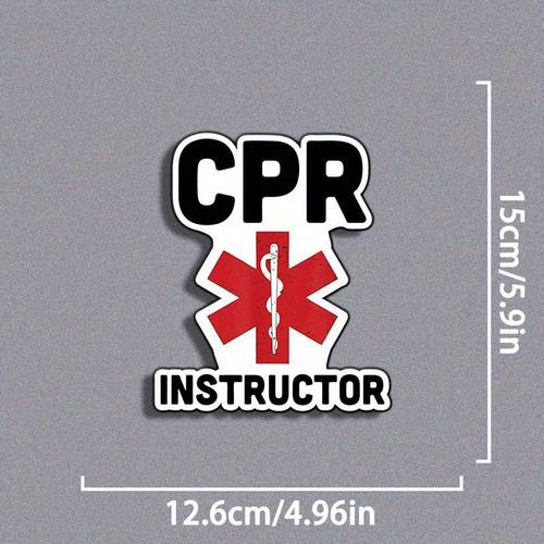 CPR Sticker CPR Lives Waterproof Vinyl Sticker for Hard Hat Laptop Water Bottle Car Bumper Decor Decal