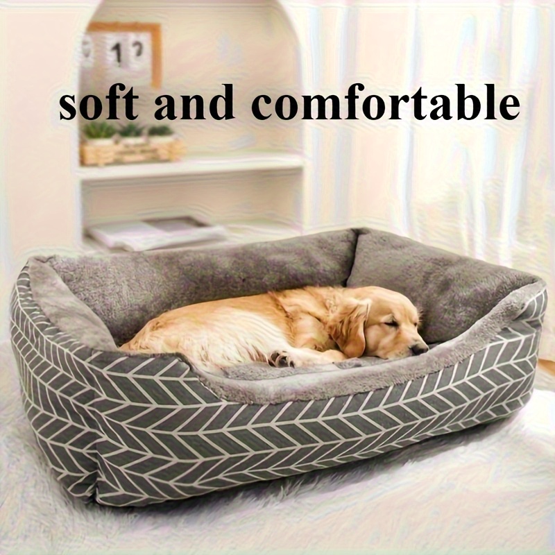 cozy gray cat bed with diamond pattern soft polyester pet bed for indoor cats machine washable durable   small spaces cat bed for indoor cats small   bed   furniture plush pet bed Product details 0