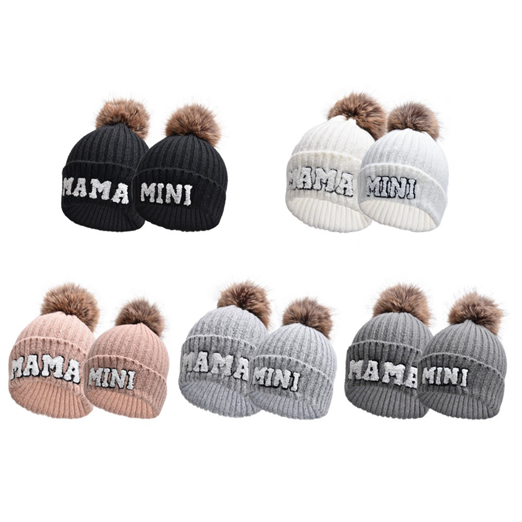 

2pcs And Cute With Our Winter Yarn Hats For The