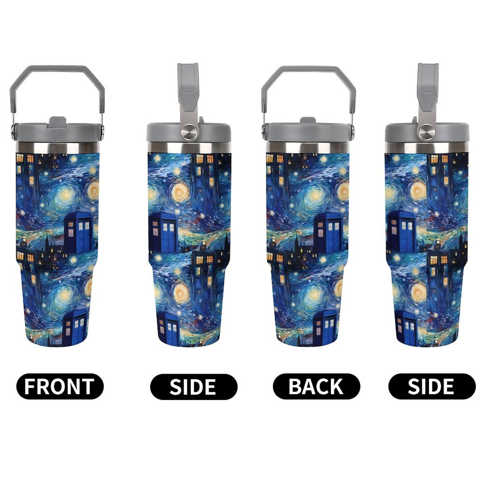 

1pc 30oz Stainless Steel Insulated Water Bottle, Vacuum Travel , With Lid And Straw, For Sports, Couples, Christmas Gift