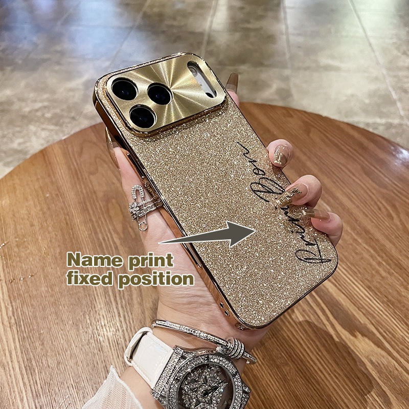 Custom DIY Personalized Name Star Diamond Glitter Phone Case Suitable for Iphone 17 Pro Max, 17 Air, And 17 Pro, Phone Cover, Cases