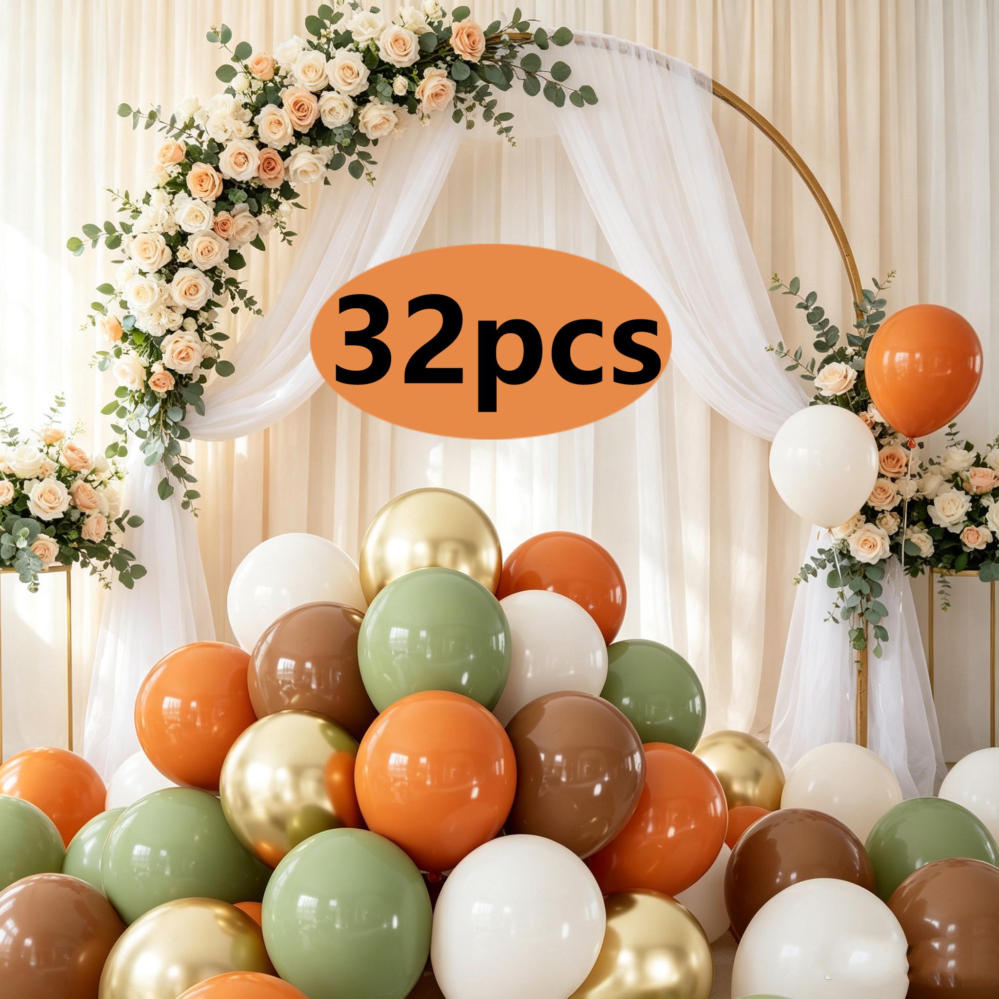 TEMU 32pcs Fall Themed Balloons, 10inch Sage Green And Balloons, For Thanksgiving Harvest Decor, Retirement Party, Photo Prop, Mother's Day, New