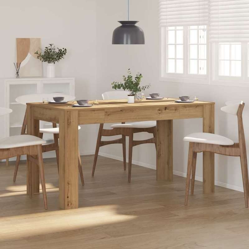 Image of Dining Table Artisan Oak 140x74.5x76 Cm Wood Material