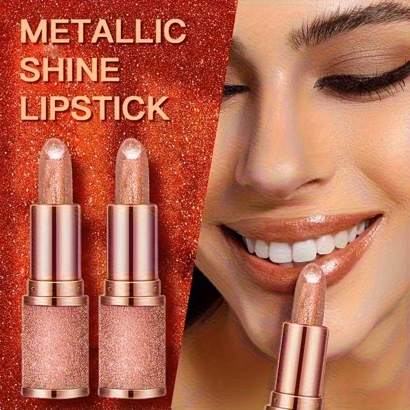 3pcs set glitter lipstick sparkling lip balm starry shimmer moisturizing long lasting lip makeup perfect christmas gift for a look Product details 6