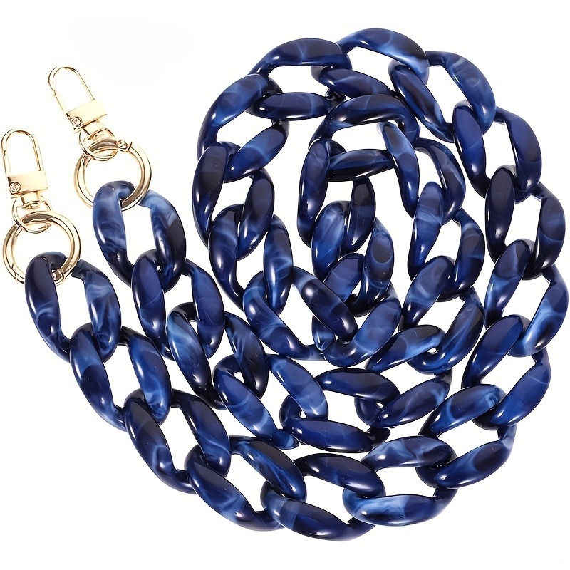 TEMU Cadena acrílica, paquete de 1, adecuada para carteras y bolsos, correa decorativa, para hacer carteras, manualidades de carteras DIY