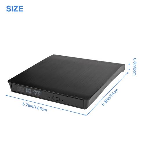 usb 3 0 external cd dvd rw drive portable burner reader player for laptop pc compatible with usb 3 0 usb c cable