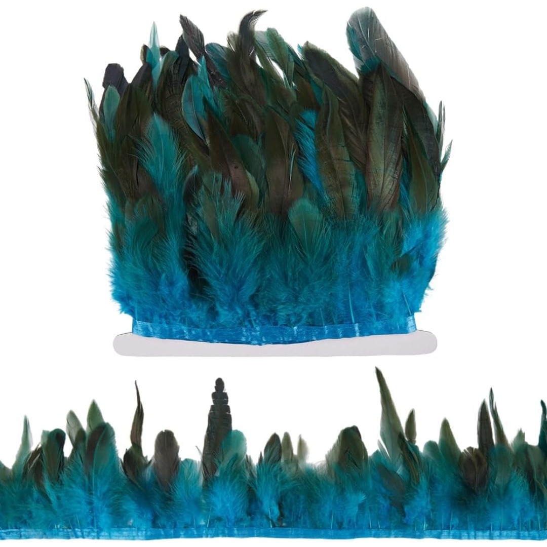 TEMU New 2026 Model 1m 13-18cm/5-7inch Iridescent Black High-density Trim Strip, Satin Ribbon Edging, Cuttable Soft Velvet Lace, Stage Costume,
