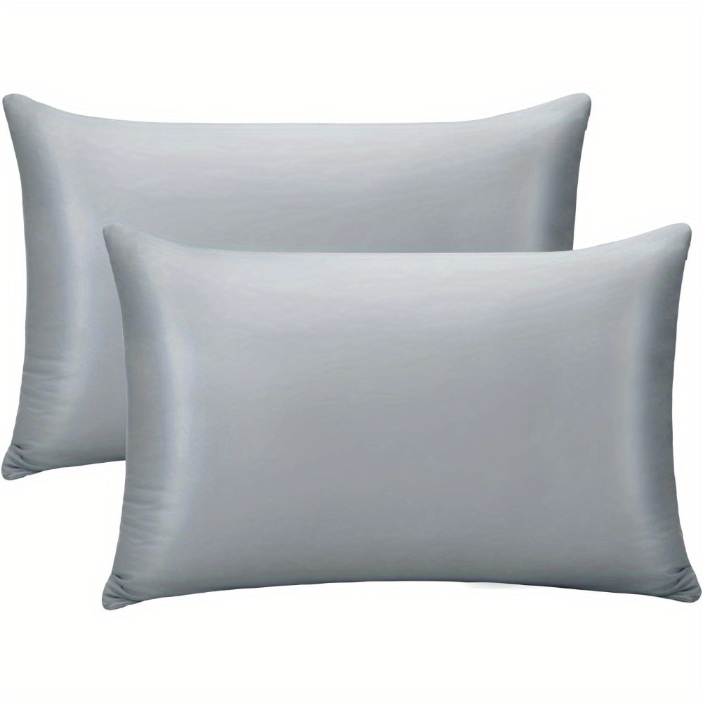Image of 2pcs Cooling Pillowcases, Q-max>0.15 Gradient Cool Pillowcases For Hot Sleepers With Hair And Skin, Skin-friendly, Machine Washable Hidden Cooling Pillow Covers - Gradient Blue