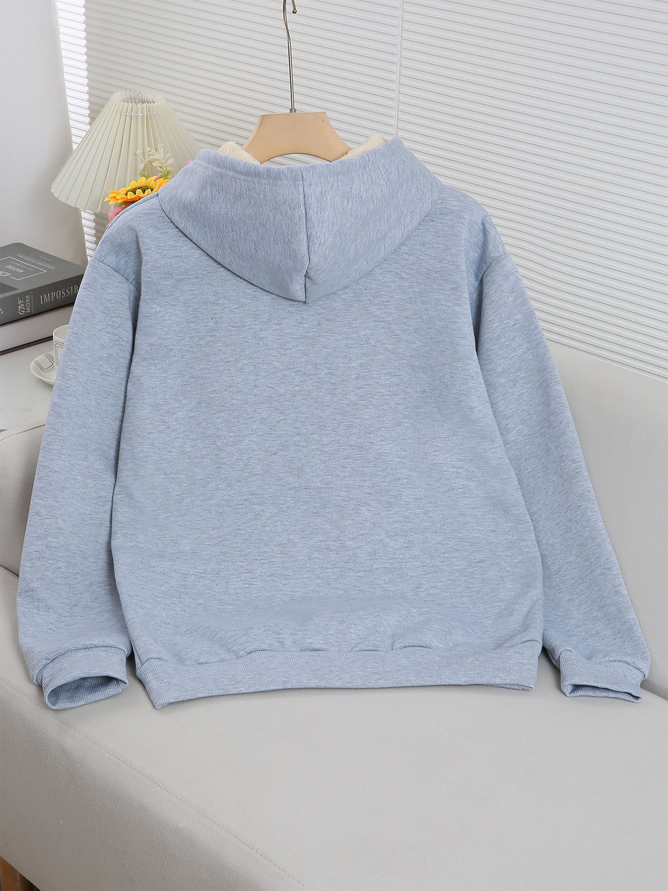 Fashionable Women'S Fleece Hoodie With Golden Letter Print | Casual Adjustable Drawstring, Suitable For Spring, Autumn, And Winter, Available In Sizes Xs-Xxl - Image 9