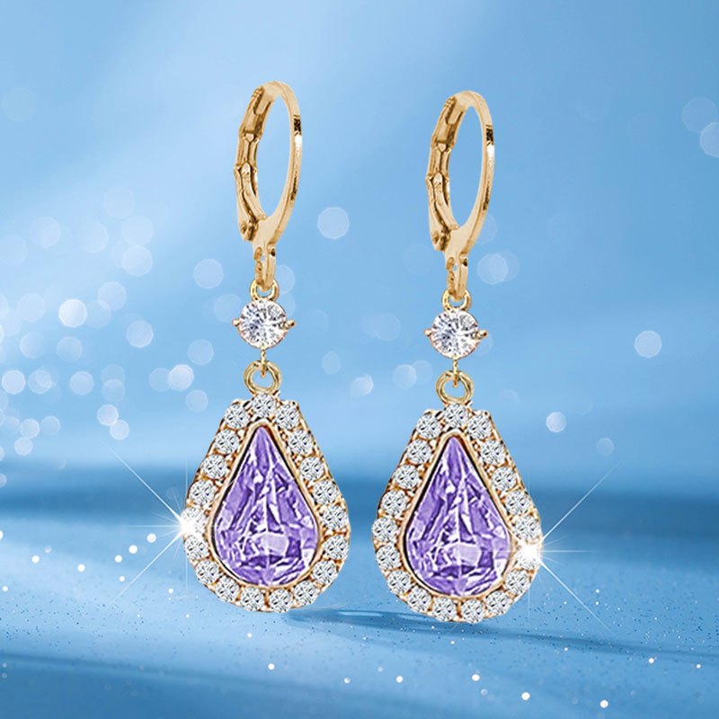 Glossy Water Drop Earrings - Teardrop Dangle Jewelry Suitable For Parties, Weddings, Daily Wear - Elegant Birthday & Christmas Gift, Versatile