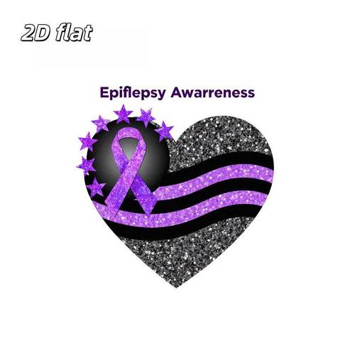 1pc awareness heart iron on heat transfer patches suitable for t shirts apparel bags decorative clothing fabric additions craft supplies
