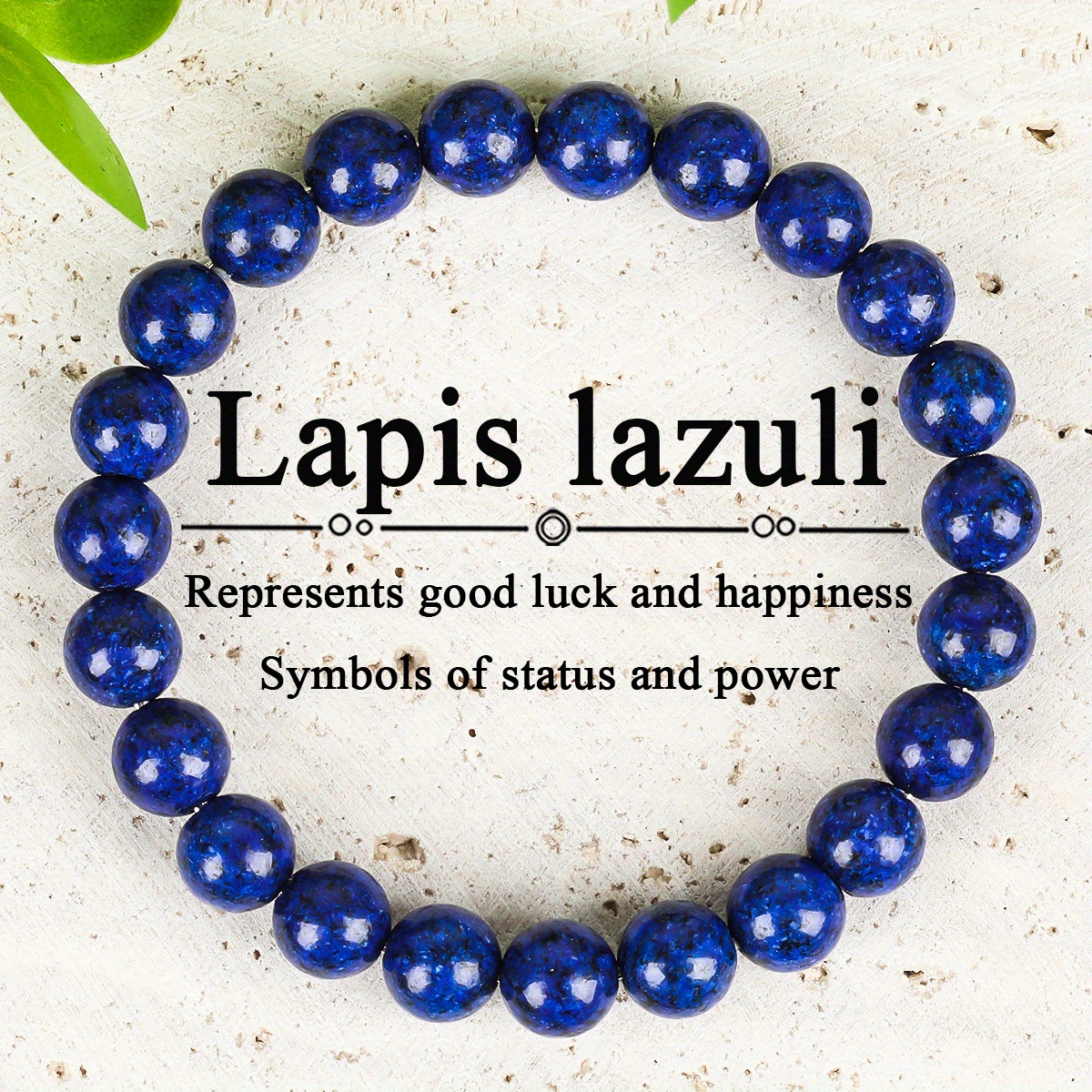 1pc Blue Bracelet - Made Stone, , Suitable For Everyone, Daily Accessory, Ideal Present For Women