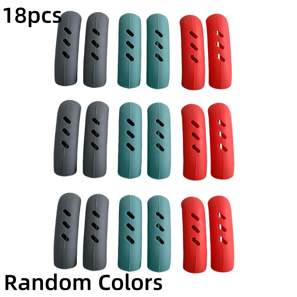 Image of 18 Silicone Grip, Random Colors, Suitable For Cooking And Camping, Stir-frying With Cast Iron, Perfect Halloween, Thanksgiving, Christmas, And New Year's Gifts