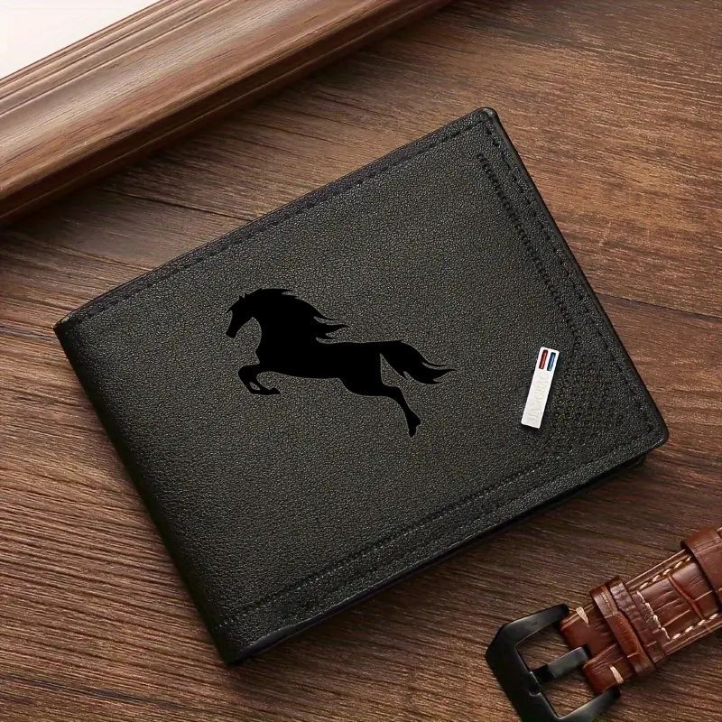 TEMU A Stylish Men's Pu Wallet Pattern - Classic Multi-functional Large-capacity Design - The Top For Christmas And Birthday Gifts