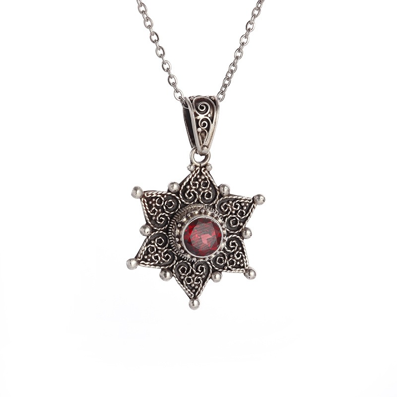 TEMU 1pc Vintage Pendant Necklace, Ethnic Bohemian Style Personality Jewelry, Suitable For Women And, Daily Wear, Birthday, Anniversary Gift, Party