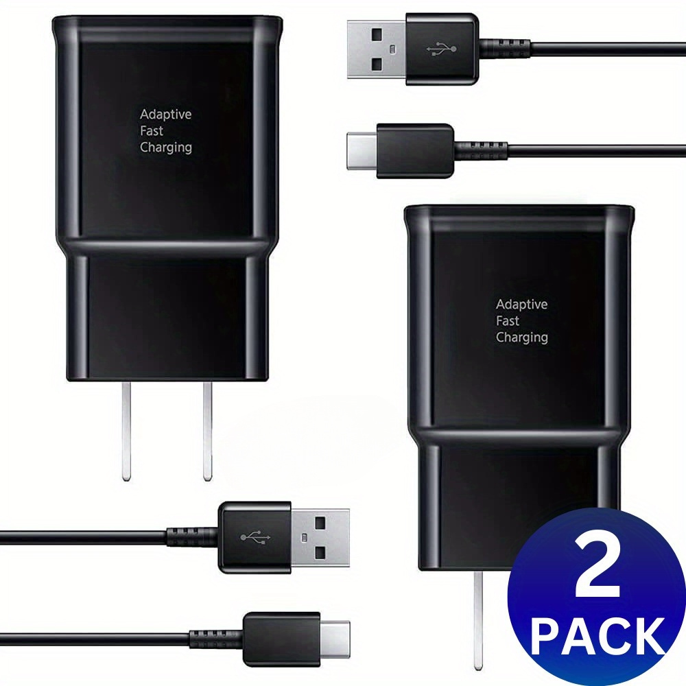 

2 Pack S21 S20 A51 A14 A13 5g A12 Fast Charger & Usb-c Cable