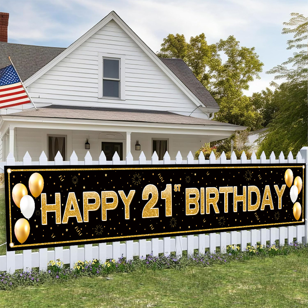 

21st Birthday - & Polyester, For Decorations, Signs &