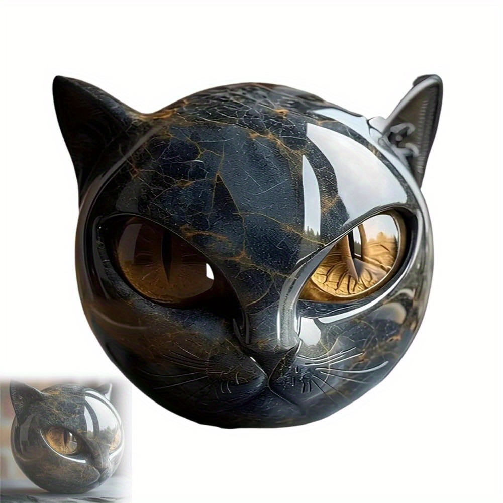TEMU Halloween Black Cat Decor Gothic Resin Statue, Collectible Figures, Desk Decor, Figurines, Halloween Decor, Halloween Figurines, Halloween Home