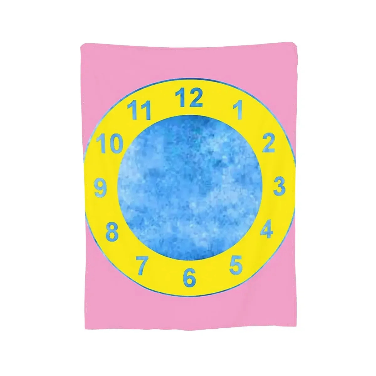TEMU Cozy Flannel Throw Blanket Featuring A Clock Design, Perfect For The Big Comfy Couch, Ideal For Bedding, Living Room, Picnics, Travel, And Home