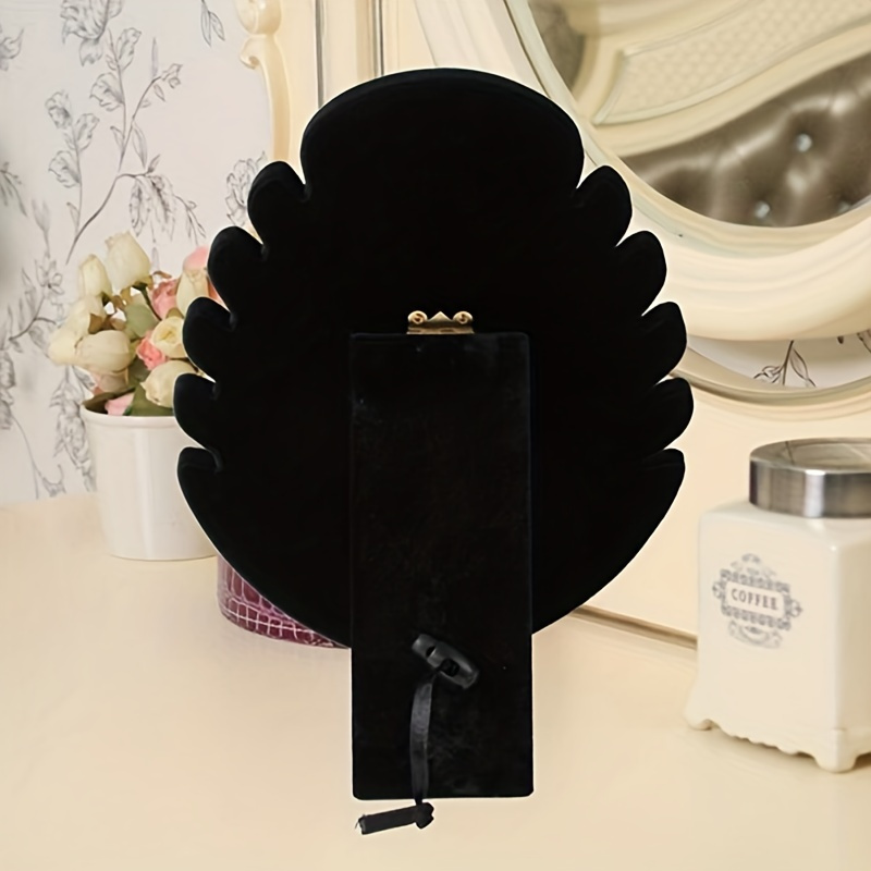 3pcs black velvet jewelry display rack with multiple hooks durable plastic necklace bracelet organizer for   salon   free storage   tower jewelry display for selling boutique essentials   Product details 3