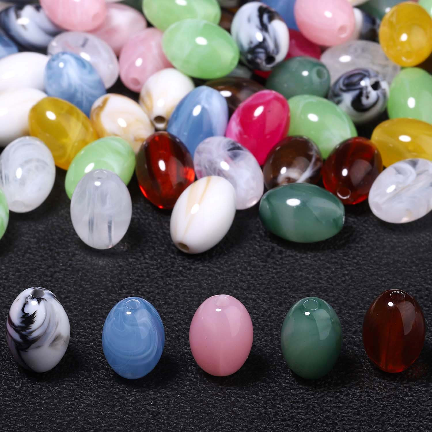 11X16Mm Multi-Color Acrylic Seed Beads for DIY Jewellery Making