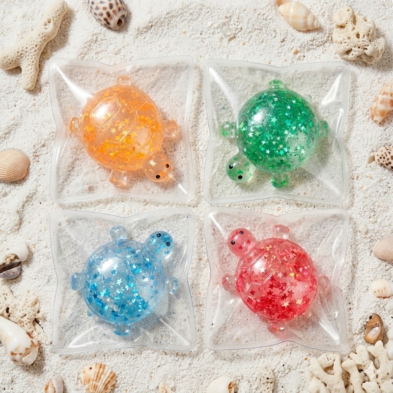 Shiny Squishy Turtle Toy, Quick Rebound
