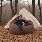 comfortable soft bean bag chair with handle design for reading nooks space saving style ideal for camping and home decor in 3 colors