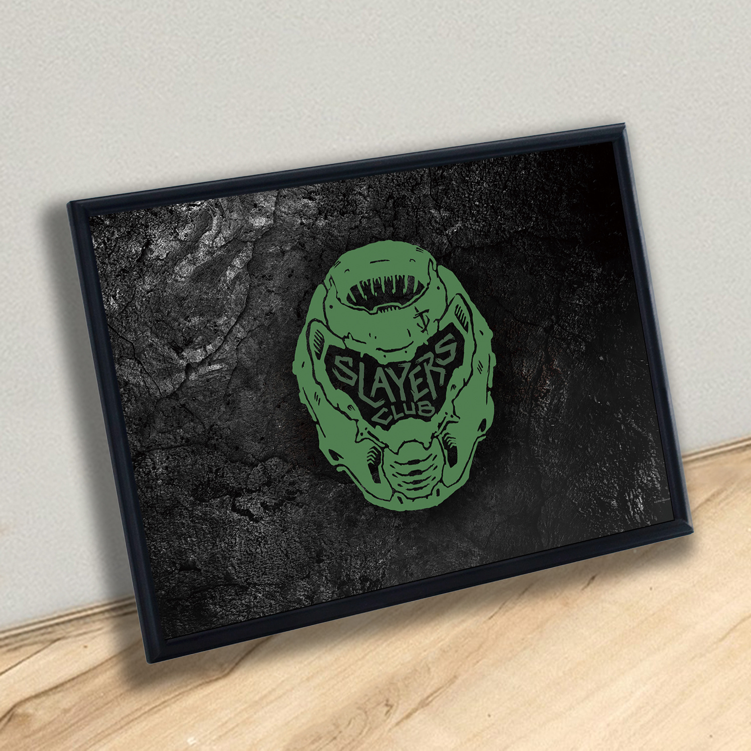 

Game Poster - Frameless Wall Art With Slayer Club Emblem, Ideal For Living Room, Study, Bedroom Decor | Dark Aesthetic, Home Decoration Gift, Bedroom Wall Art | Frameless Poster |