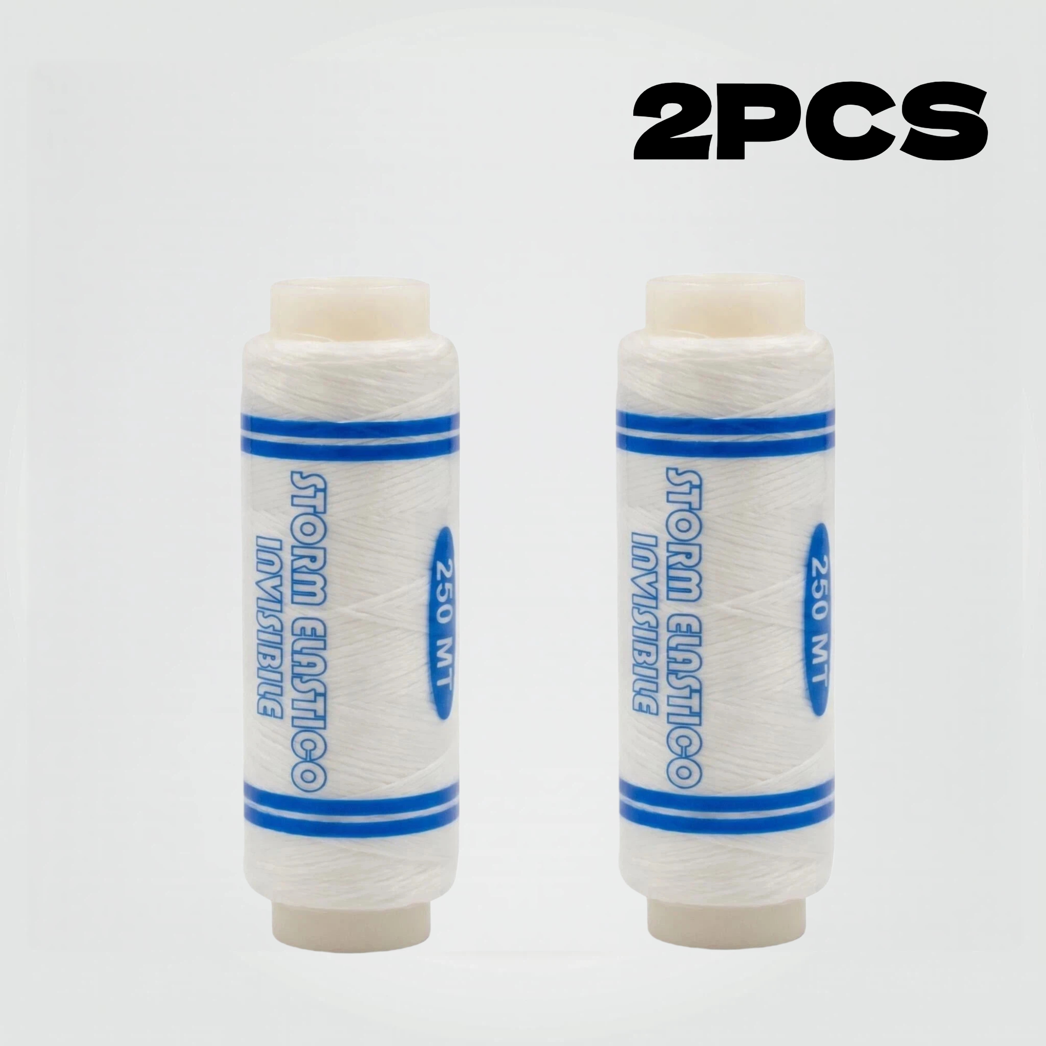 TEMU 2 pezzi Filo Elastico PE, Filo Elastico Esca Artificiale, 0.2Mm 250M/273 Yards Filo da Pesca Elastico Invisibile, Filo per Legare Esche