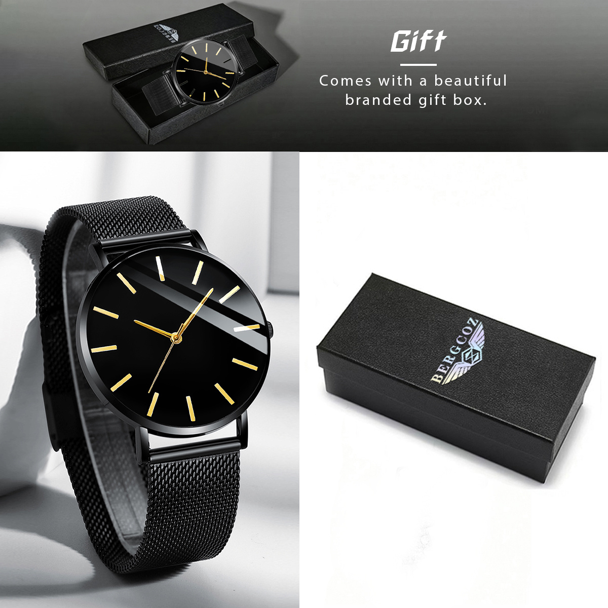 Image of Men's Watch, Round Business Fashion Minimalist Quartz Wristwatch, Includes 1 Watch. Suitable For Daily Wear. Men's Gift, Birthday Gift, Valentine's Day Gift, Gift For /lovers