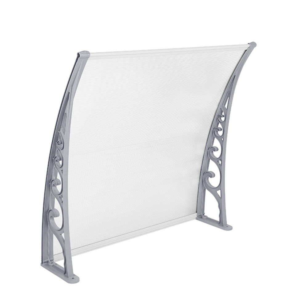 

Auvent d'entrée extérieur 100x60 CM, Auvent pour protection contre et les UV, Auvent pour terrasse, balcon et patio