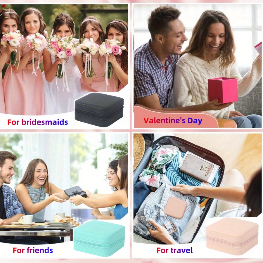 8 20pcs travel jewelry case bulk bridesmaid gift boxes small jewelry box mini organizer box for   gift for valentines day mothers day christmas and graduation season Product details 3
