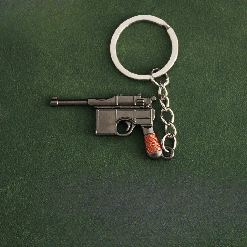 1 шт. миниатюрный ключ для ружья  , ключница в виде оружия из сплава, аксессуар для ключей в виде оружия,   подарок для любителей оружия подробные сведения 0