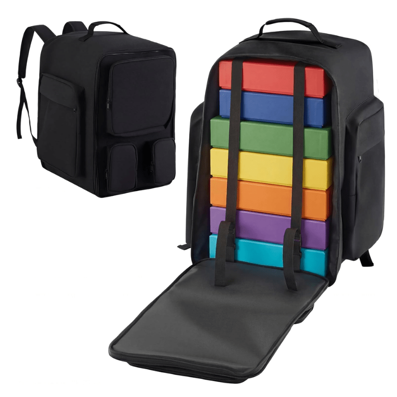 Extra Large Board Game Backpack with Reinforced Structure Padded Straps Multi Amazon.com: ENHANCE Board Game Backpack - Reinforced Rigid  main image 4