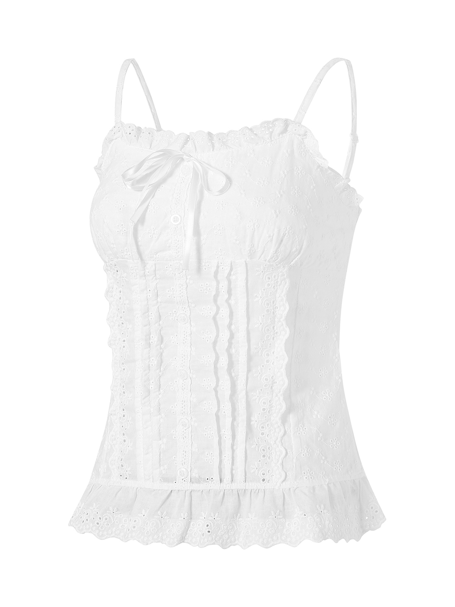 womens vintage lace trim corset cami top spaghetti straps - Temu