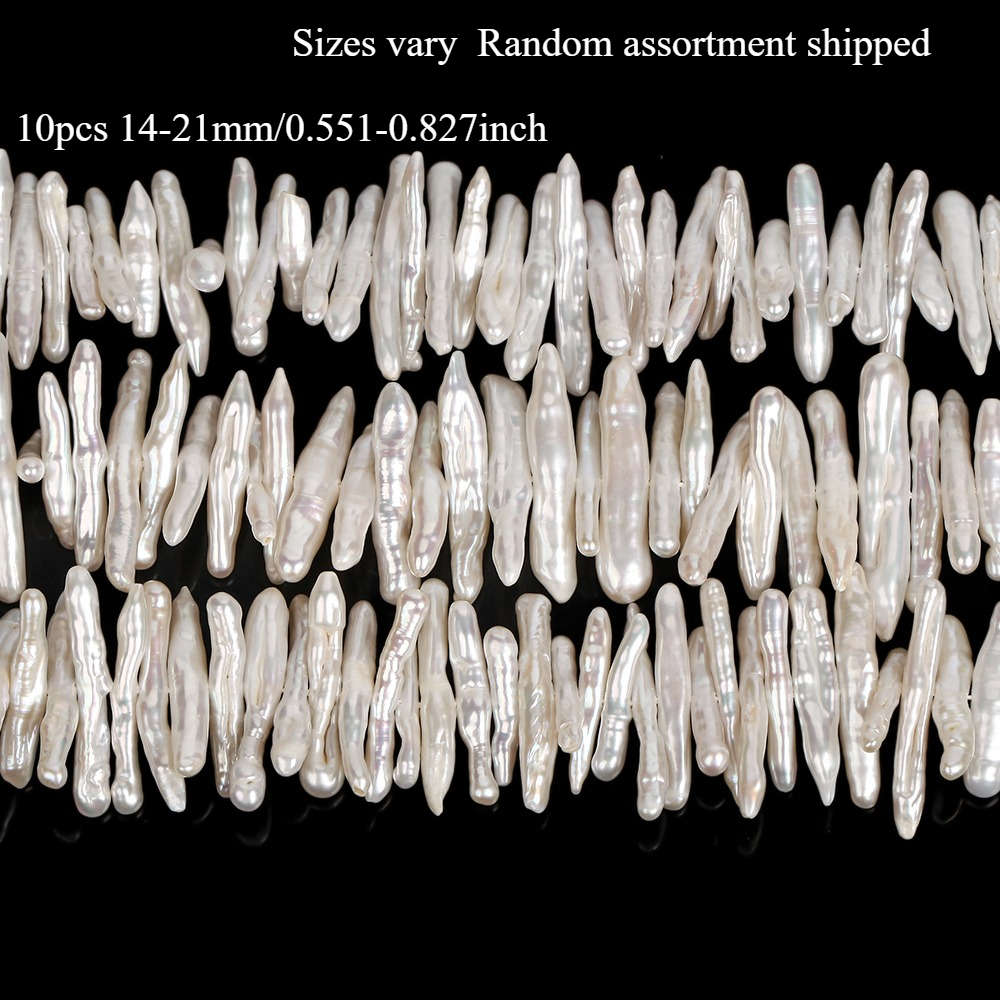 Beads & Bead Assortments [ ] 10pcs 14-21mm Baroque Style Random Size Hole Beads For Needlework Jewelry Making Diy Bracelets Accessories