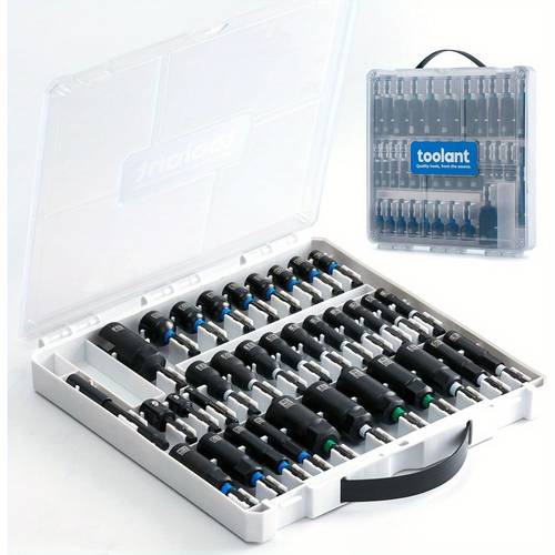 34pcs 10pcs 8pcs 6pcs impact magnetic nut driver socket set with all in and quick change adapters extensions wing nut driver for heavy duty jobs perfect fathers day gift for men