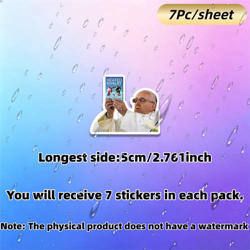 7pcs sheet a vinyl sticker featuring a and a sticking on car bumpers windows laptops phone cases helmets and fridges