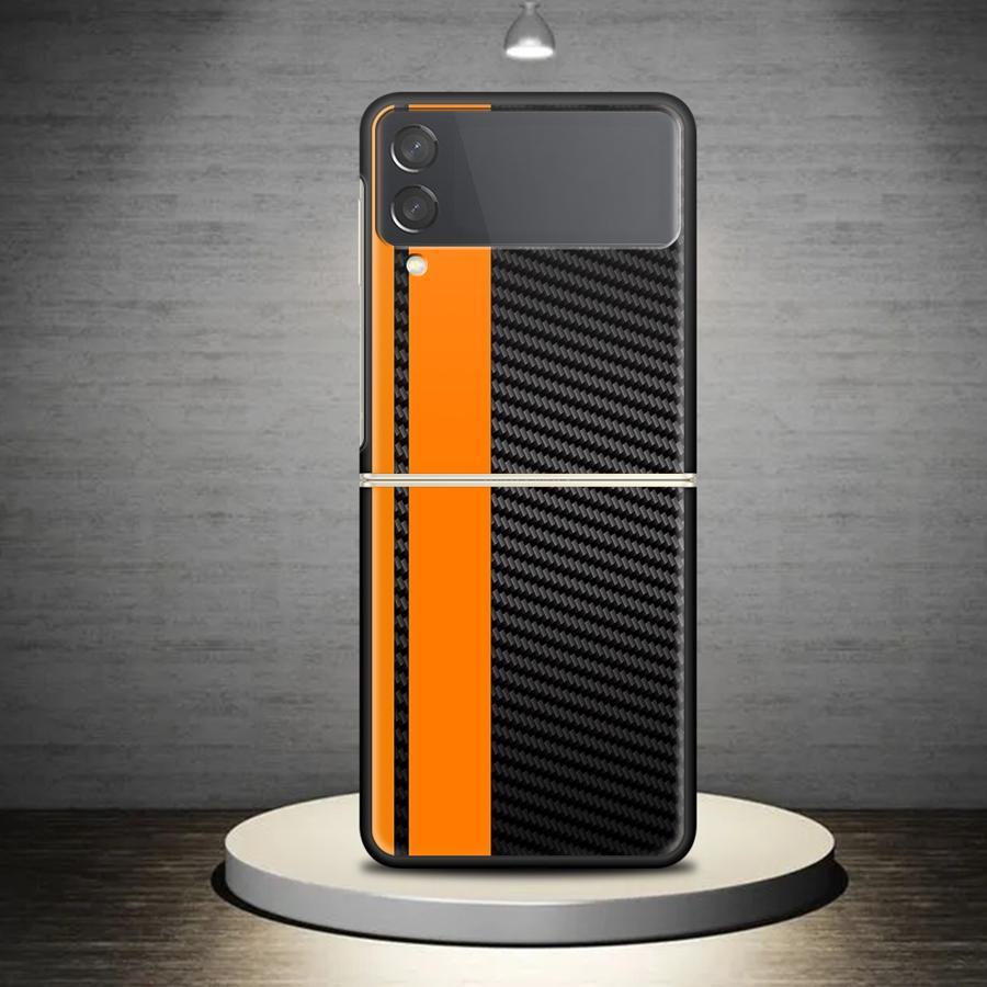 TEMU Phone Case - Car Carbon Fiber Case For For Z Flip4 Z Flip 5g Hard Cover