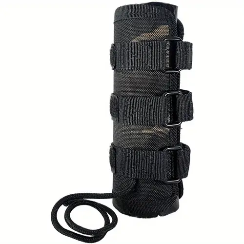 1000 f heat resistant suppressor cover with burn proof sleeve triple layer flame retardant design adjustable straps non slip rope camouflage pattern for hunting shooting outdoor 6 7 length fits 1 375 1 625 suppressors shooting accessories fireproof fiberglass gear design durable construction protective sleeve gun enthusiasts