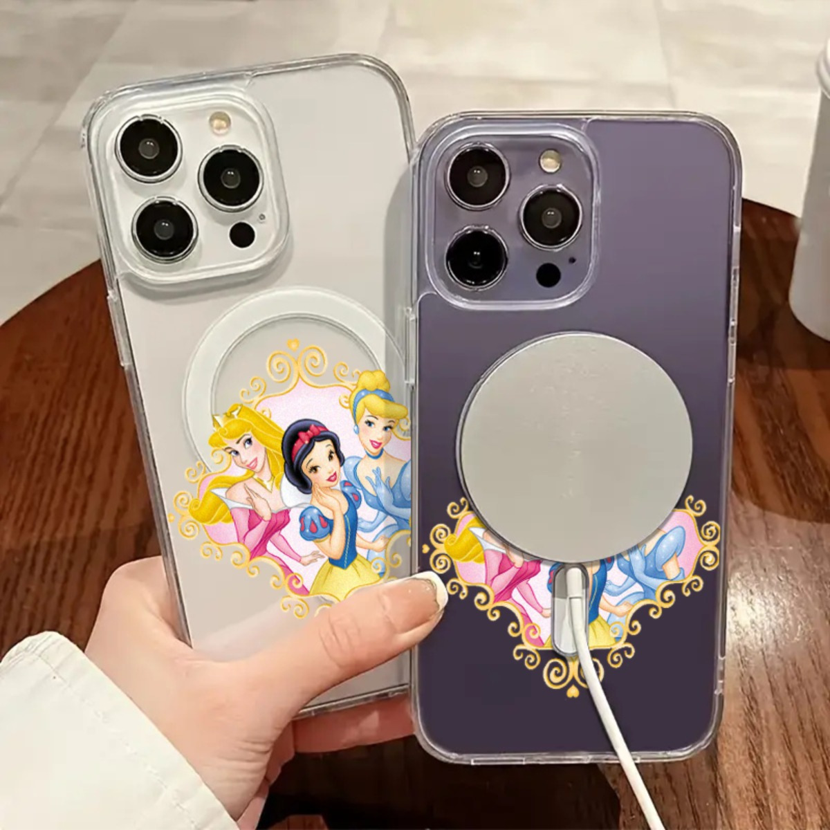 disneycustomizable princess phone case stand cute modern - Temu