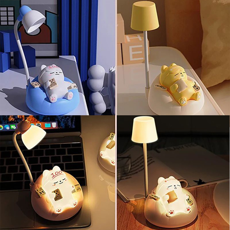2pcs sleeping cat night light with usb charging 3 level brightness adjustment   decompression light atmosphere light modern anime themed design touch control rechargeable lithium battery ideal for bedroom decor bedroom night light modern   usb rechargeable light cat night light Product details 1