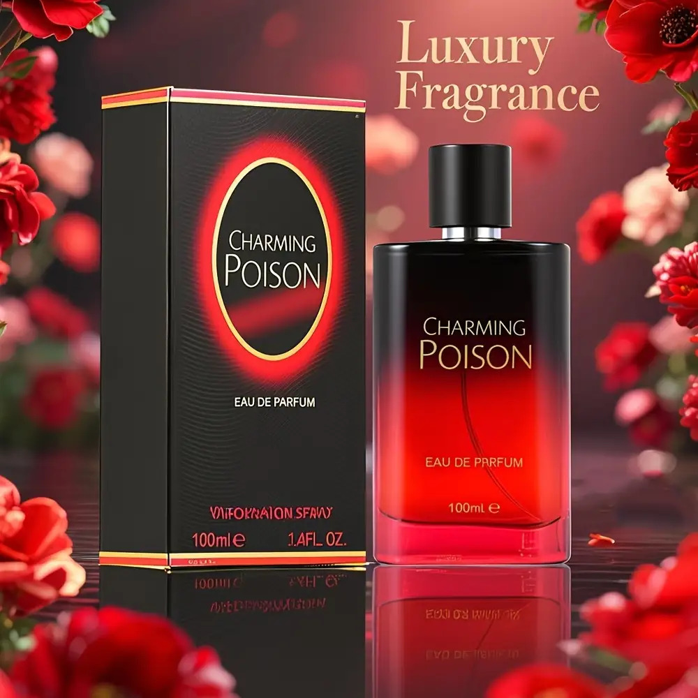 Charming Poison Women'S Eau De Toilette, Offers Enduring Floral And Fruity Aromas, Including Grapefruit, Citrus, Rose, Jasmine, Musk, And Patchouli. It Boosts Allure And Self-Assurance. Housed in an Elegant Gradient Bottle