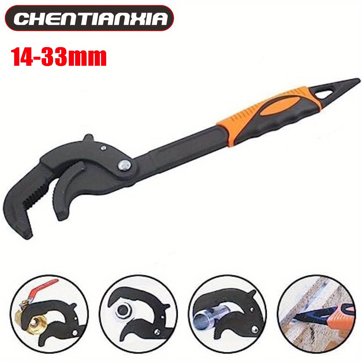 Multi-Function Adjustable Spanner with Flexible Jaw