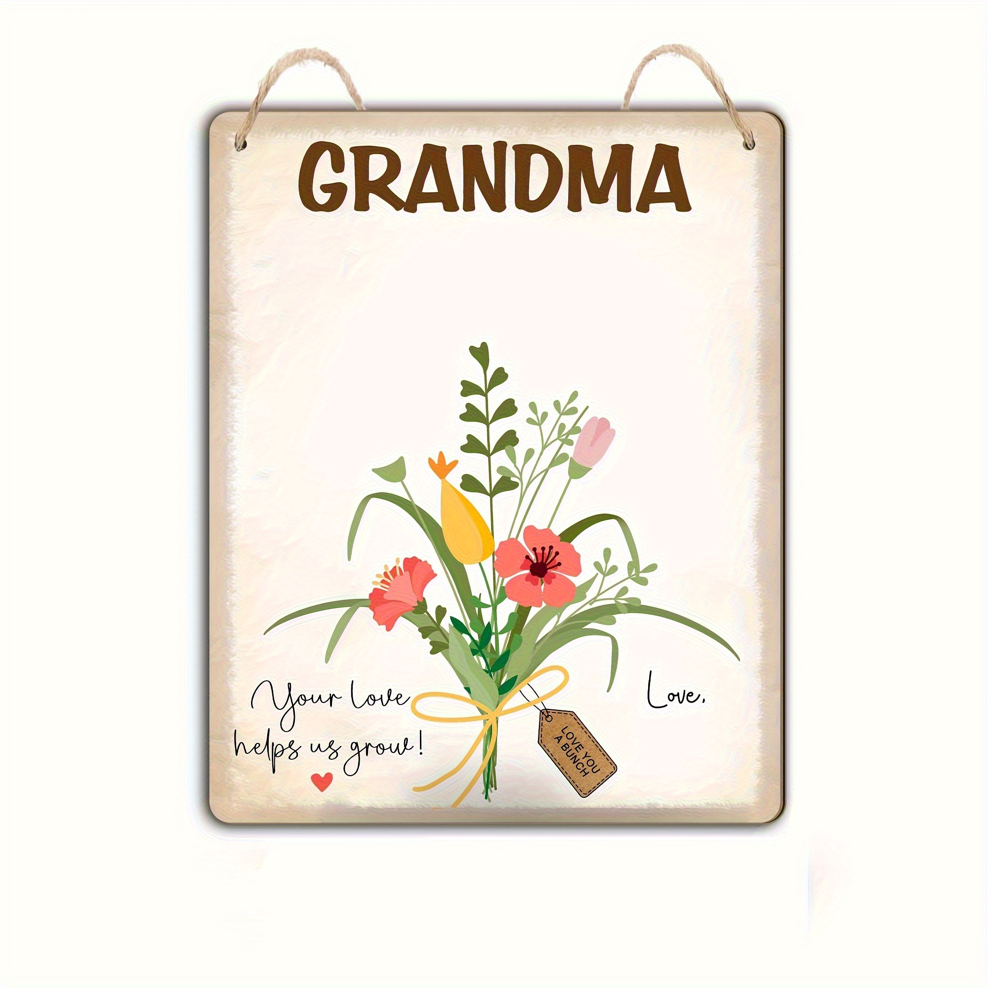 E-shop 2D Flach, Handgemachtes Oma & Enkelkinder-Handabdruck/Name/ DIY Andenken - Kunstholz - Wanddeko für Familienbaum oder Sentimentales Geschenk –